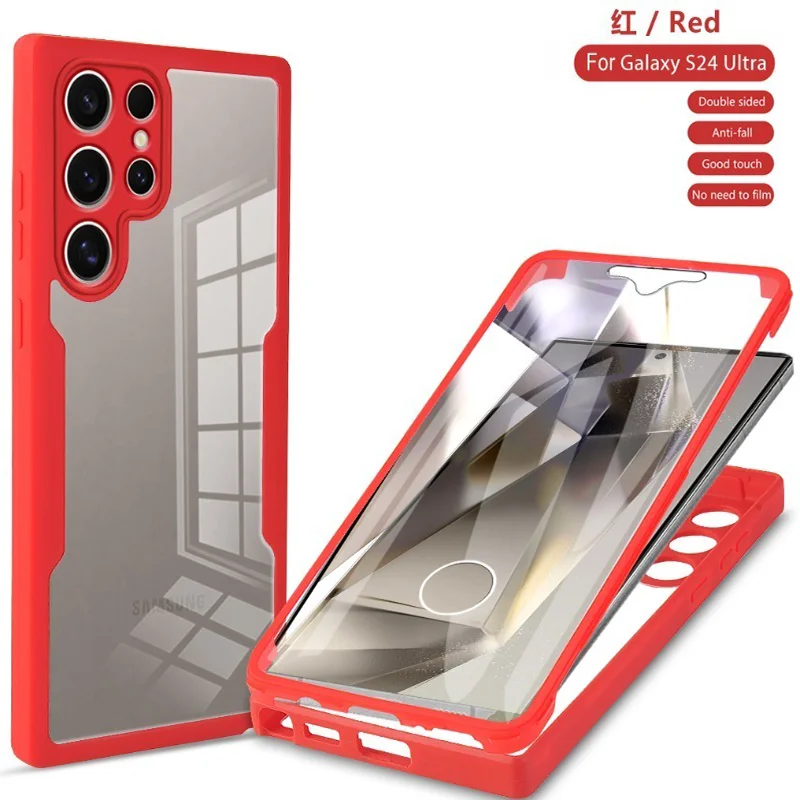 Magnetic 360° Clear Full-Body Shockproof Case with Silicone Bumper