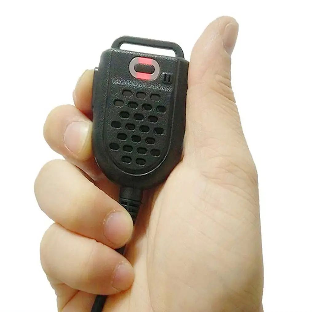 

2-pin Hand Held Walkie-talkie Clip-on Microphone Speaker Stereo Plastic Mic with Label Clamp Two-way Radio Accessory