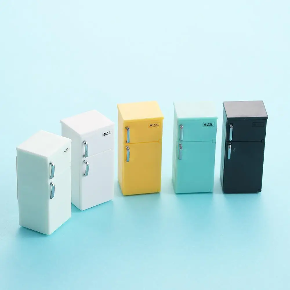 Model Crafts Dollhouse Furniture Simulation Refrigerator Dollhouse Accessories 1:12 Dollhouse Miniature Doll House Decoration