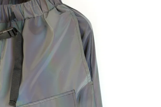 Colourful Holographic Reflective Cargo Pants 19
