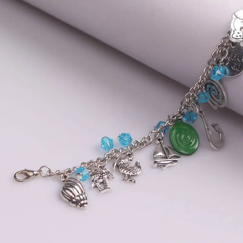 Disney Cute Moana Charm Dream Life Romantic Film Series Crystal