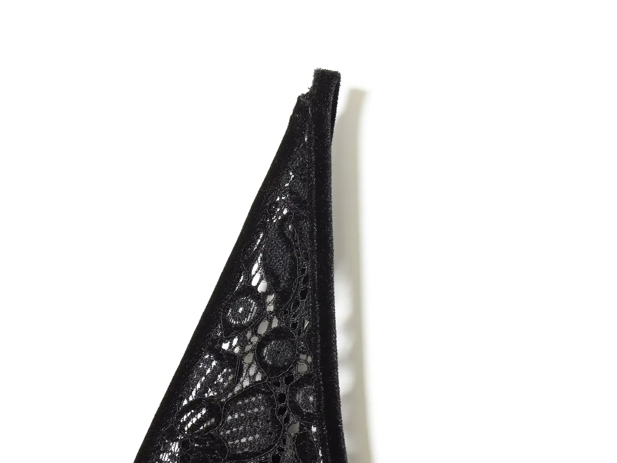 HH Frau Frühling Mode V Kragen Zipper Spitze Dekoration Sexy Ärmellose Samt Stoff Kleid Weibliche Slim Fit Rückenfreies Kleid – Detail 6