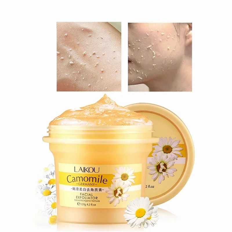 Natural Facial Scrub/Go Cutin Removal Face Exfoliating Cream Gel Cleanser Facial Exfoliator Whitening Peeling Dead Skin Remove