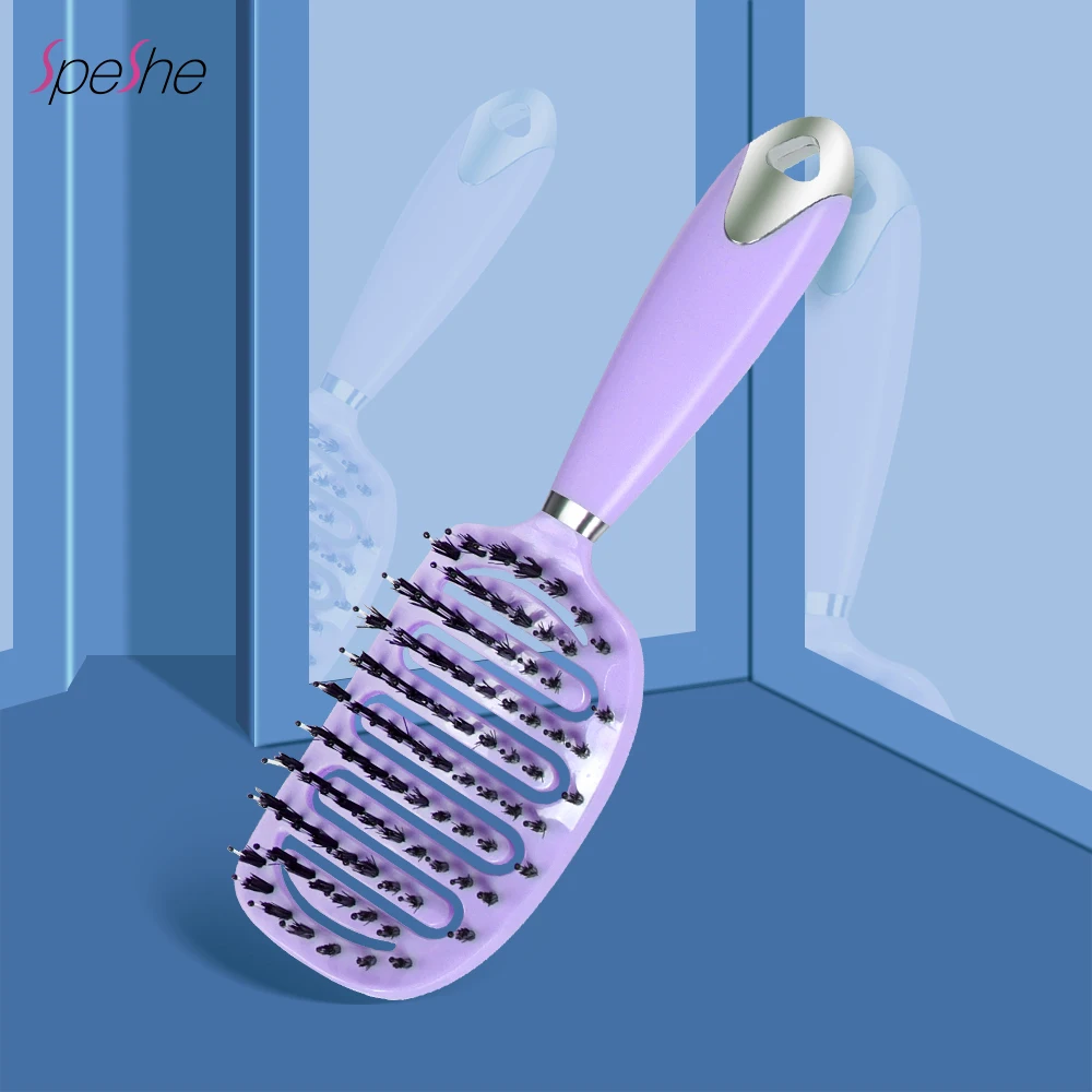 

1pc SPESHE Dry Wet Hollow Hair Comb Scalp Massage Hair Brush Detangling Hairbrush Women Men Salon Hairdressing Styling Tools