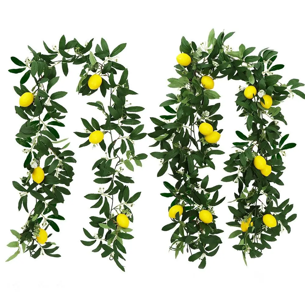 LVYXON 1 Guirnalda De Limón Artificial, Ratán De Limón Falso
