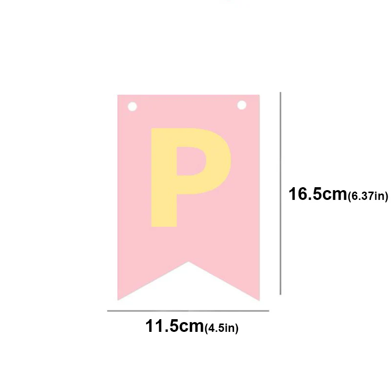 Party Decorations Birthday Banner Candy Bar Fishtail String Flag Pink Golden Banner Wedding Decorative For DIY Making Kids Womens Mens Birthday Party Decor Tools