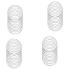 40 Pack 4 Inch Silver Dream Catcher Metal Rings Floral Hoops Wreath Macrame Creations Ring For Crafts DIY 1