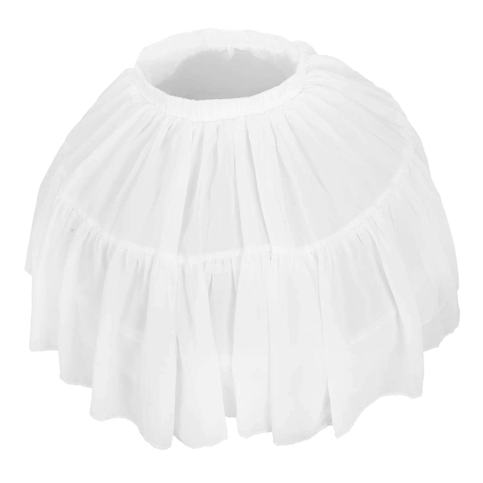 Pannier Tutu Skirt Bubble Dress Adjustable Petticoat Gauze Costume Underskirt Tulle Fabric Women's