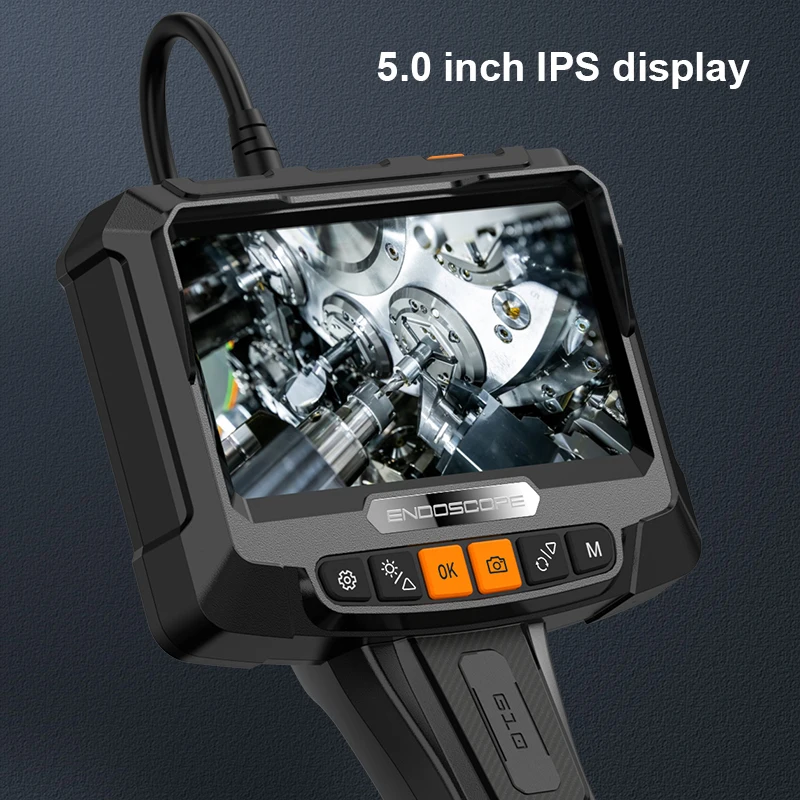 OEM 산업용 파이프 내시경 자동차 엔진 수리 도구 8mm 경질 10m 5인치 화면 IP67 HD 사진 비디오 휴대용 내시경 카메라