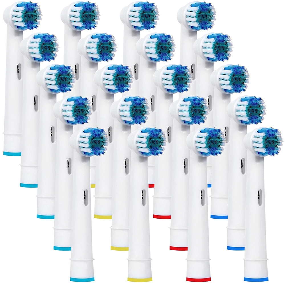 Toothbrush heads 20Pcs Replacement Toothbrush Heads For Braun Oral-B Precision Clean Toothbrush Replacement Brush Heads