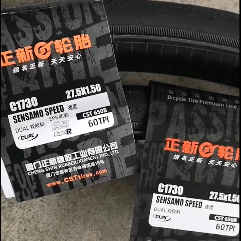 CST bicycle tire c1730 mountain bike EPS stab proof 27.5x1.5 semi smooth tire 60TPI Bicycle Accessories City Bicycle outer tire