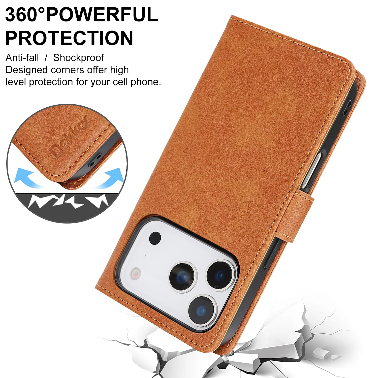 Luxurious 2-in-1 Detachable Wallet Case with Wireless Charging Compatibility - Premium Faux Leather Flip Design