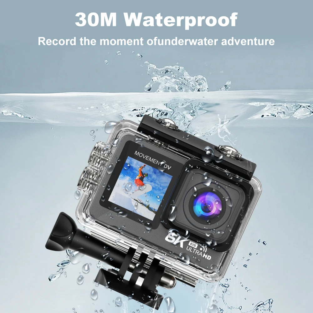 YNFECN 6K 4k 60fps WiFi Anti-shake action camera Waterproof  Sport Camera With go Remote Control pro Camcorder 4