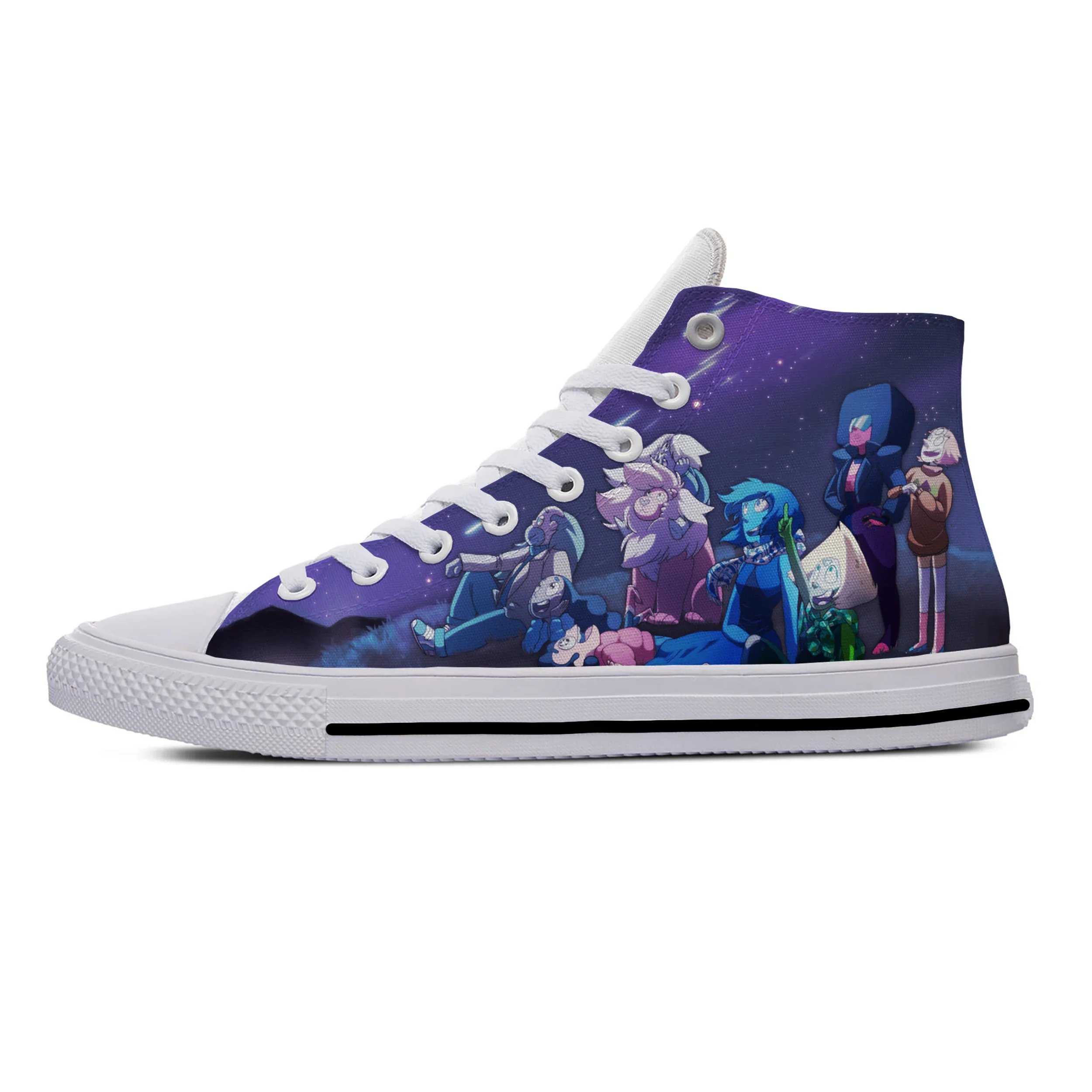 Hot Steven Universe Anime Cartoon Fashion Breathable Casual Shoes High Top Lightweight Classic Board Shoes Men Women Sneakers