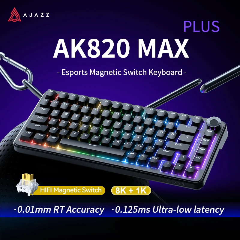 AJAZZ AK820 Max Ultra HE Hall Effect Magnetic Keyboard Gaming