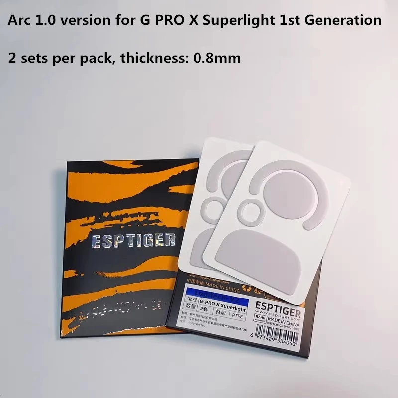 Esptiger Arc 2.0 ICE Premium Mouse Skates - Enhanced Glide Performance