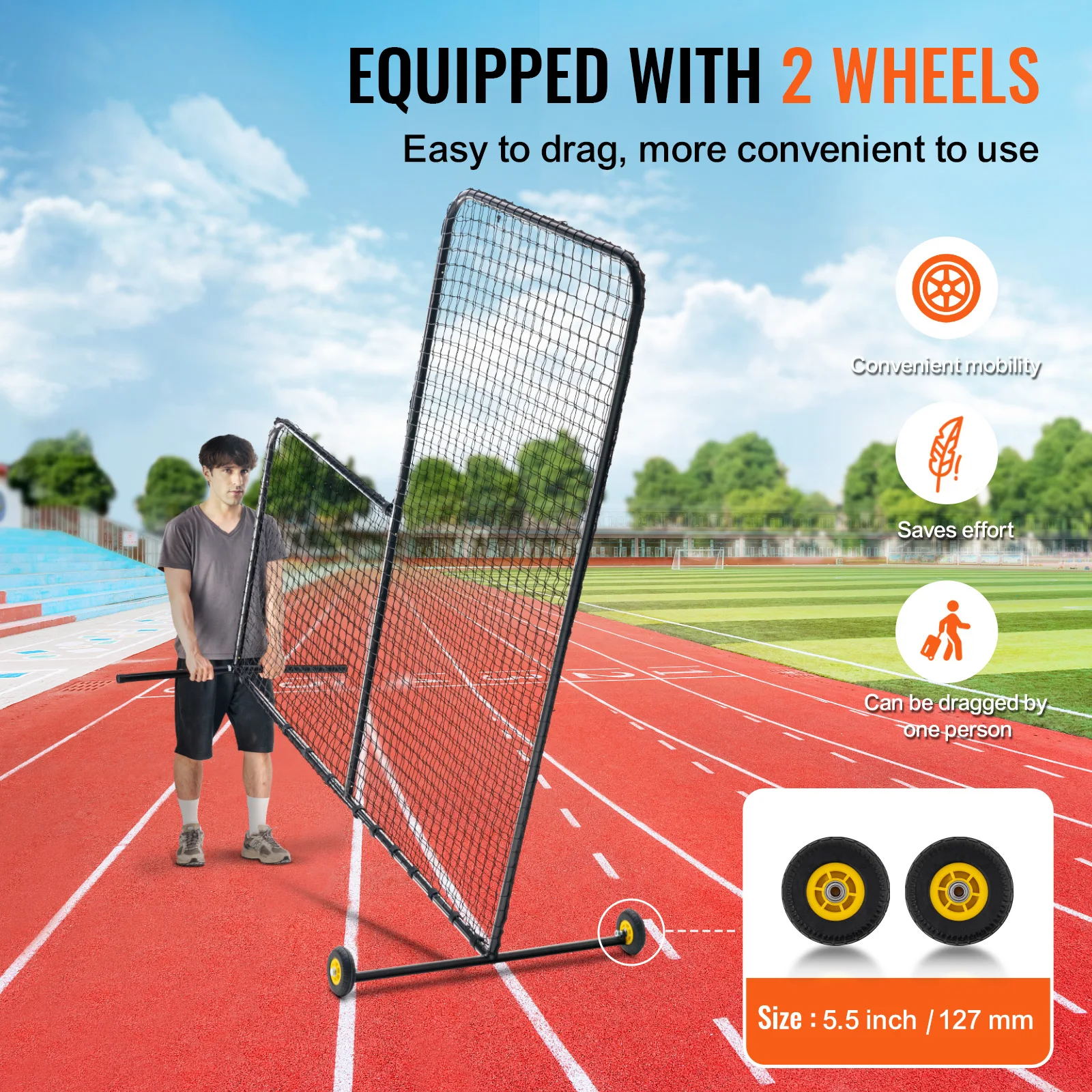 Portable Baseball Softball Safety Screen Net