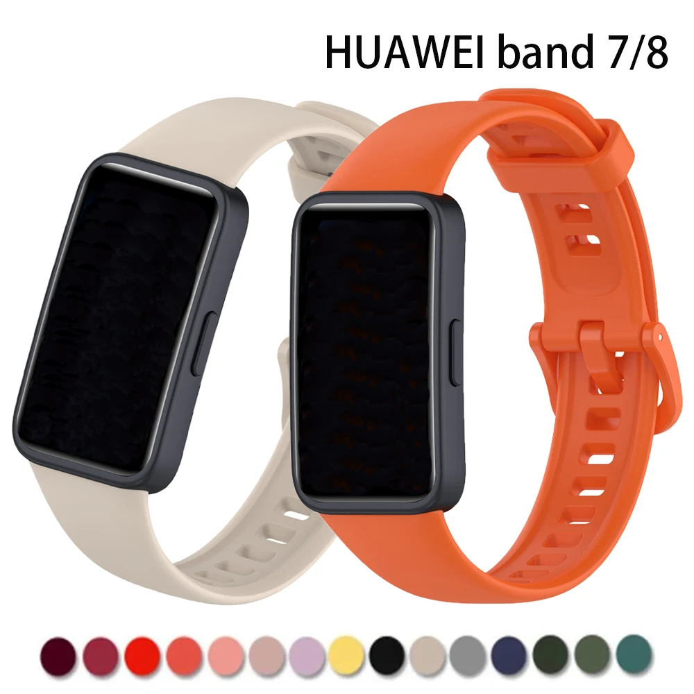 Strap For Huawei Band 8 Strap Accessories SmartWatch Replacement watchband Wristband Silicone correa bracelet for Huawei Band 8