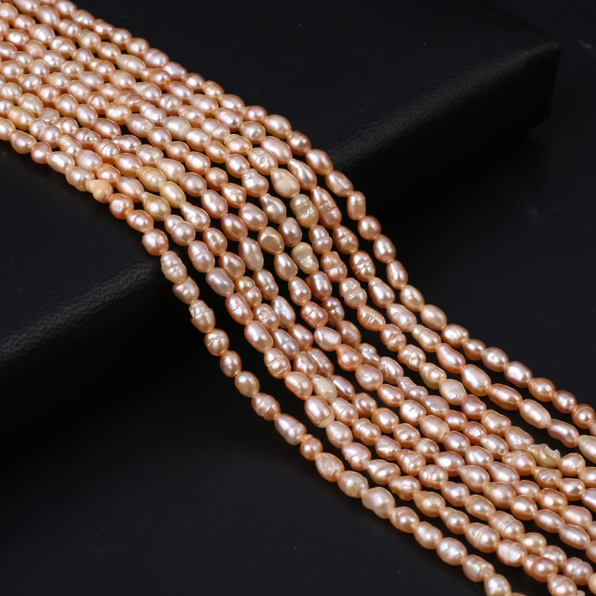 100% Natural Freshwater Pearl Rice Shape Pearl DIY Jewelry Making Necklace Bracelet Earring Accessories Gift 3-3.5MM