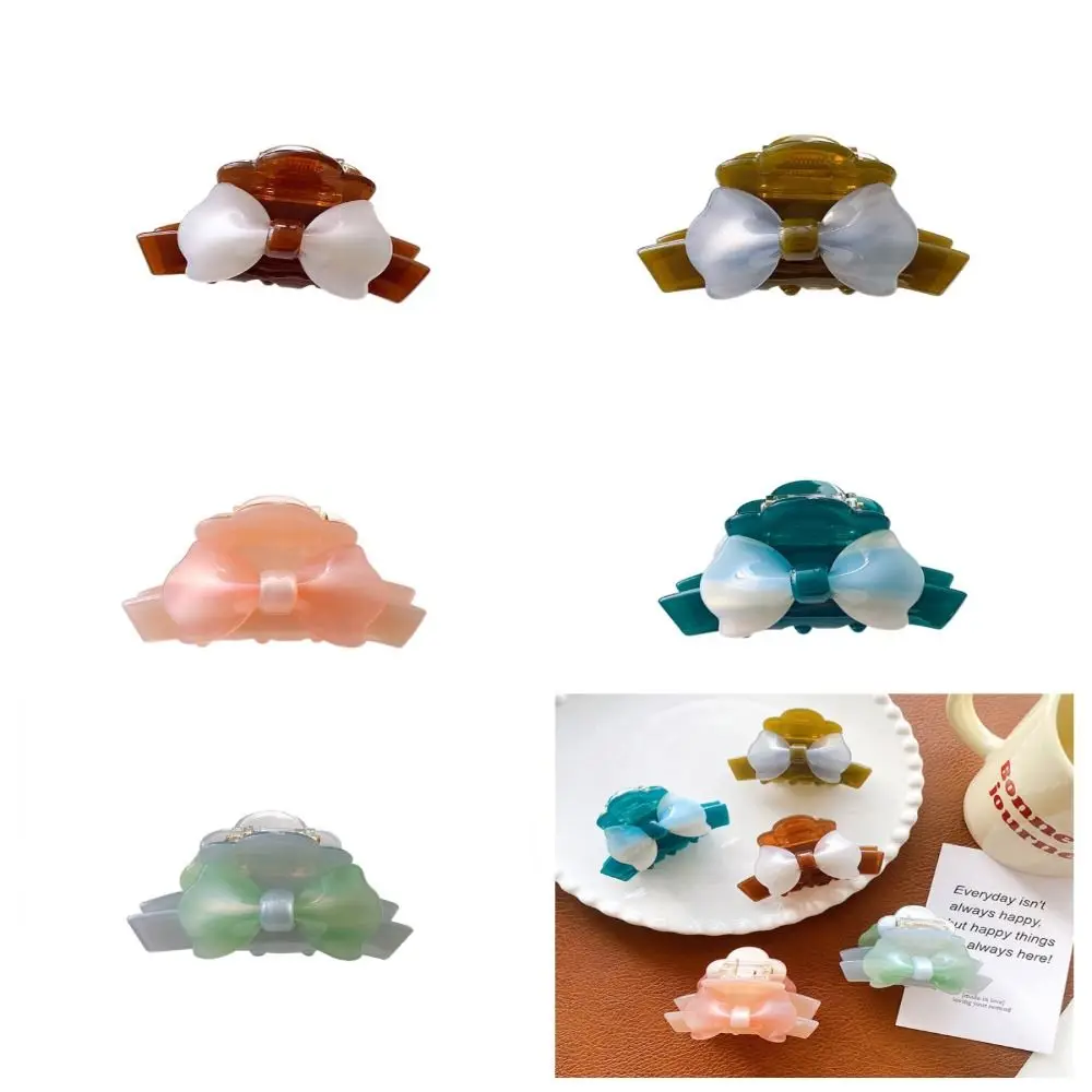 

Small Size Acetic Acid Hair Claw Hair Clip Candy Color Butterfly Hair Crab Clip Korean Style Hairpin Geometry Shark Clip Party