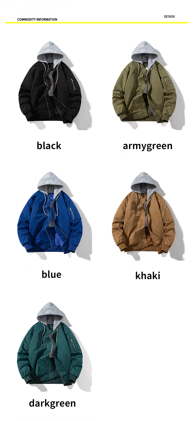 COVERNAT]☆PADDED COLLAR MA-1 JACKET Men's Winter Bomber