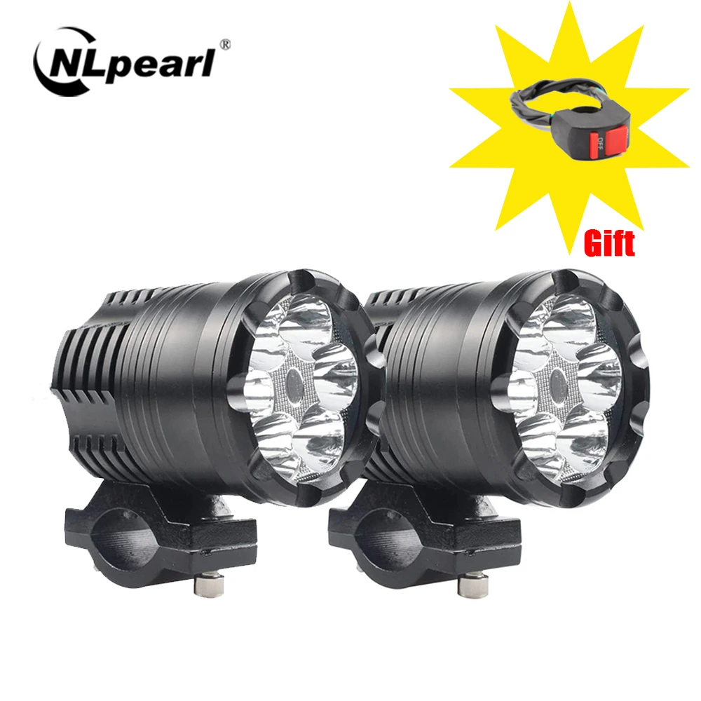 Nlpearl Moto Led Faro Faretto Per Bmw R1200Gs Adv F800Gs F650 K1200S Led Ausiliario Faro Led Moto Assemblie Lampada 12V