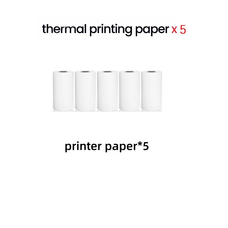 57cmx25cm 5 rolls Transparent self-adhesive/White Thermal paper Self-adhesive/white ordinary thermal printer paper for pocket ca thermal paper thermal paper roll thermal printer paper