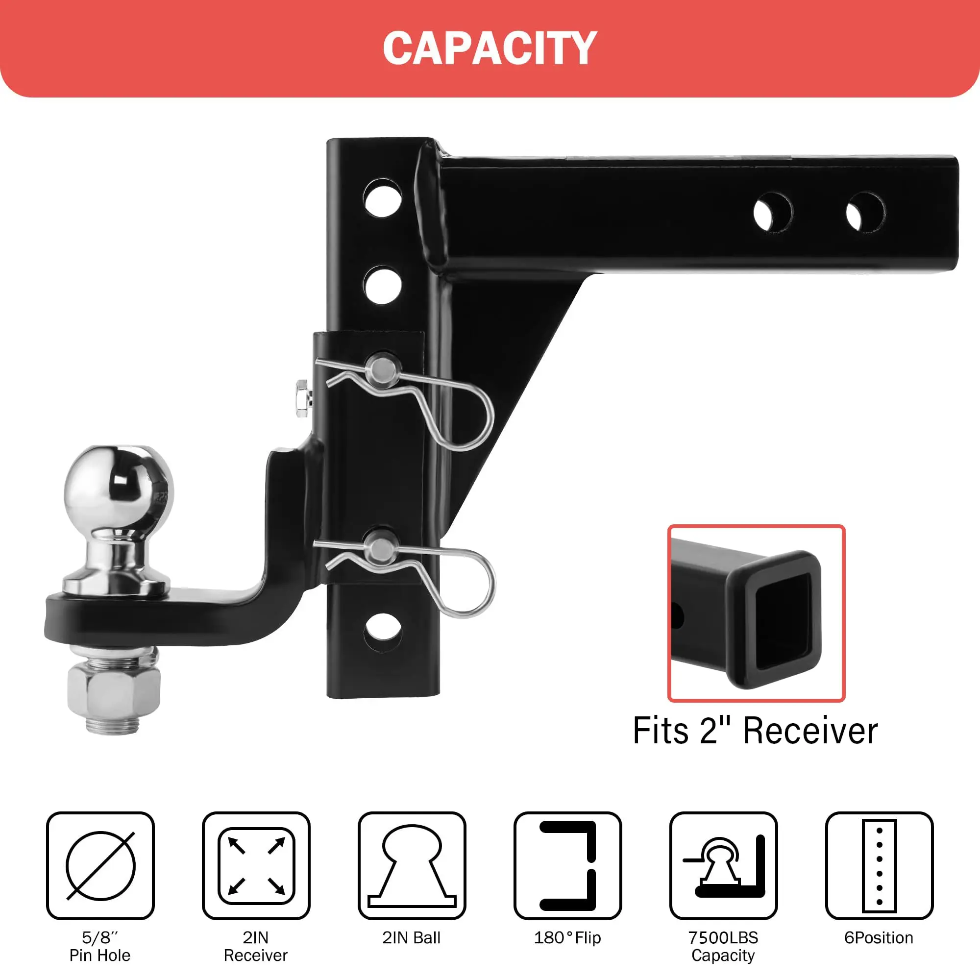 Adjustable Trailer Hitch Mount 2