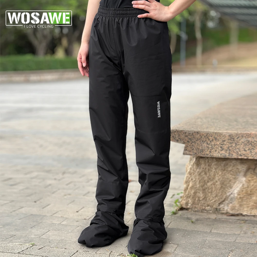 WOSAWE Cycling Rain Pants Men Reflective Rain Pant Waterproof MTB Bicycle  Outdoor Sports Multi-use Hiking Camping Rain Trouser - AliExpress