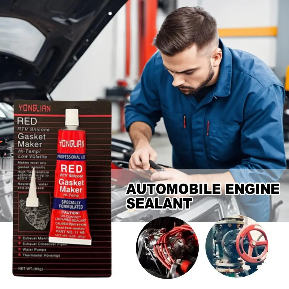 Red Silicone Sealant Waterproof Engine Gasket Maker
