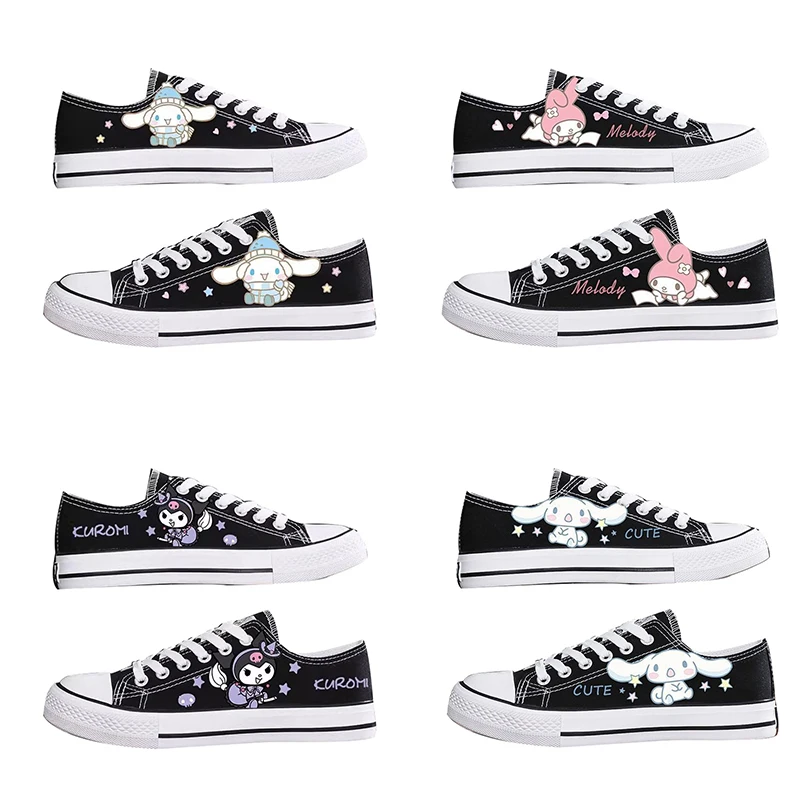 

Miniso Sanrios Kuromi Mymelody Cinnamoroll Canvas Shoe Casual Shoes Print Versatile Fashion Girl Birthday Gift For Girlfriend