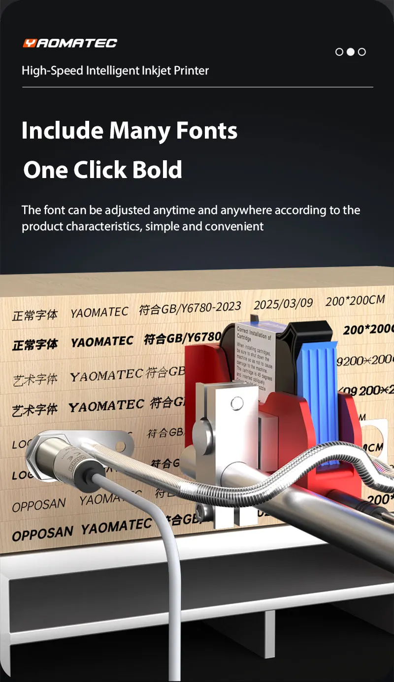 line printing setup