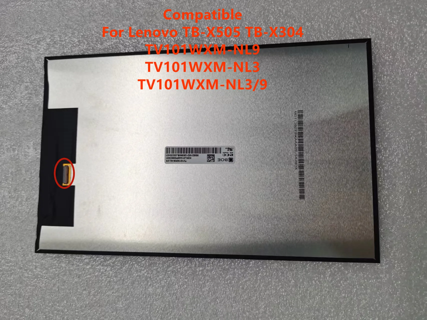 Tela Lcd para Tablet pc 101 Polegadas 1280x800 Tv101wxm-nl3 Tv101wxm-nla Tv101wxm-nl9 Tv101wxm-nl3 100 Testado - Imagem 3