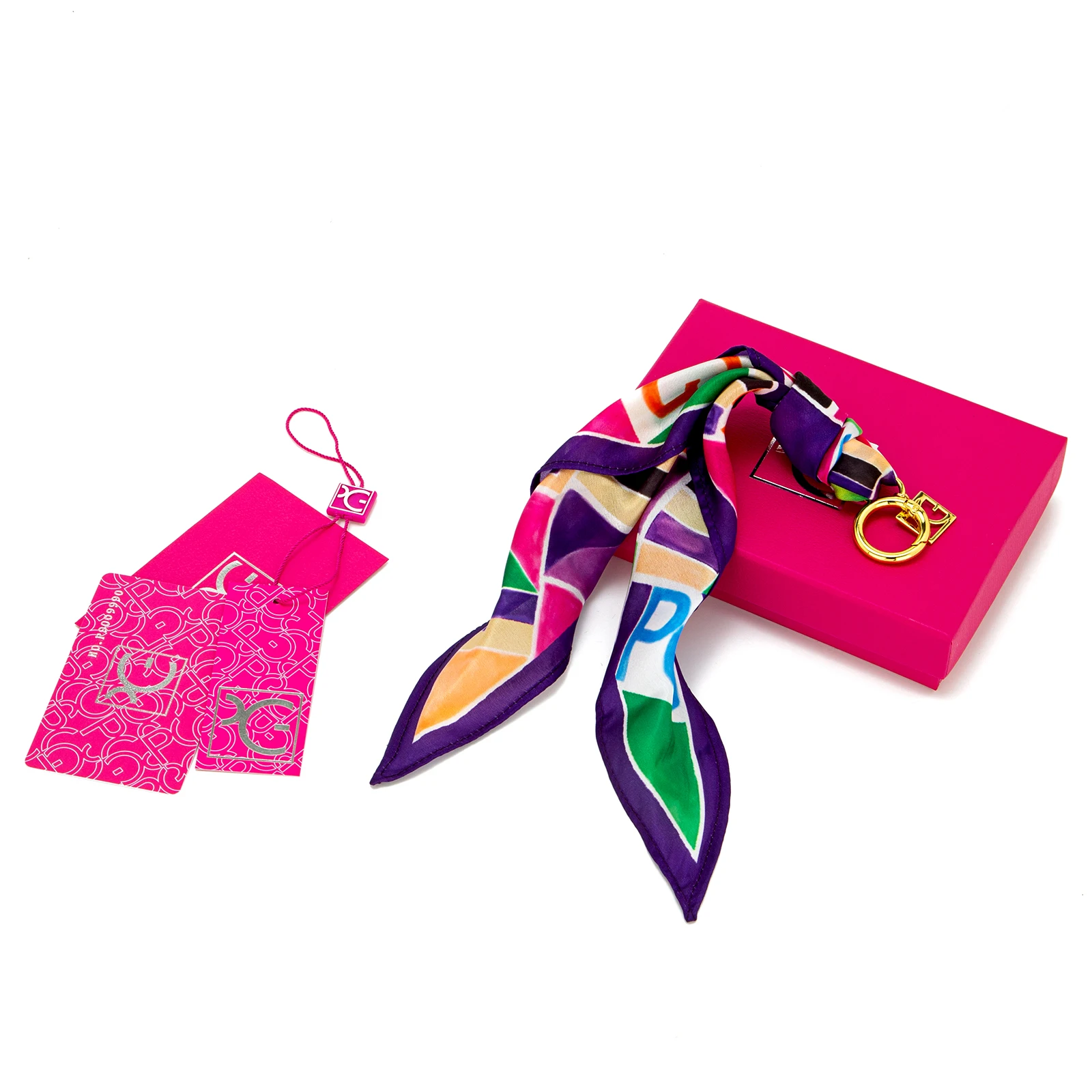 Silk Scarf Pendant Accessory View 3