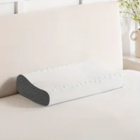 1pc Ergonomic Memory Foam Travel Pillow, Cooling Neck Support, Contour Cervical Orthopedic Pillow for Side, Back, Stomach Sleepe 1