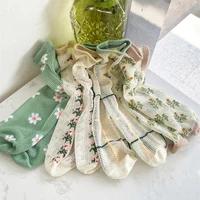 New Girls Baby Stacked Socks Summer Thin Breathable Mesh Korean Girl Kid Stockings Soft Cotton Children Printed Long Tube Socken 3