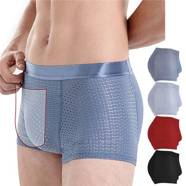 Men's Padded Briefs Boxer Underwear Tummy Control Shorts High Waist Body  Shaper Enhance Butt Lifter Shapewear Abdomen - AliExpress