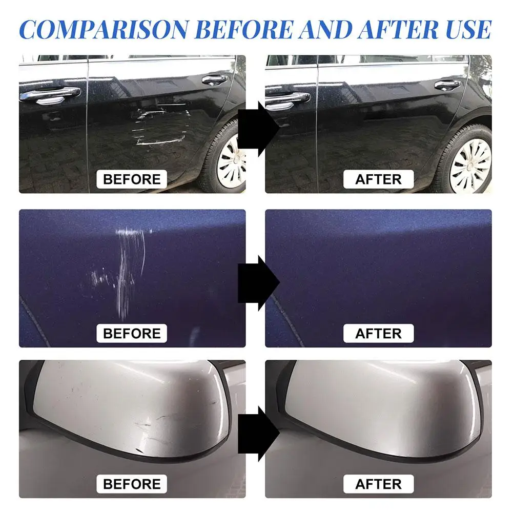 Car Scratch Repairing Wax Kit Professional Car Paint Scratch Repair Agent Nano Car Repair Wax Deep Anti Scratch Remover Fluid