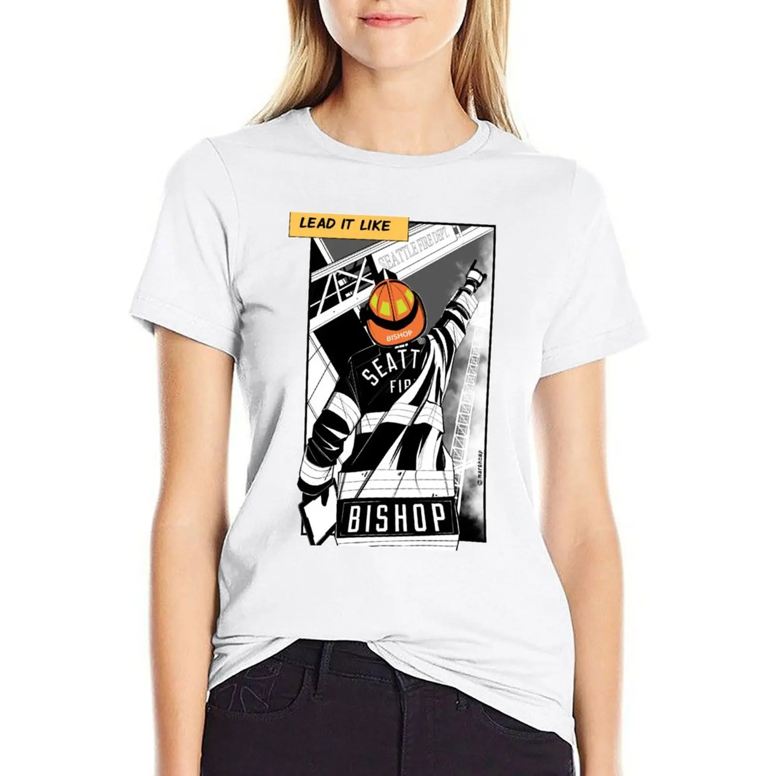 

Lead It Like Bishop T-Shirt Women's tops plain t shirts for Women