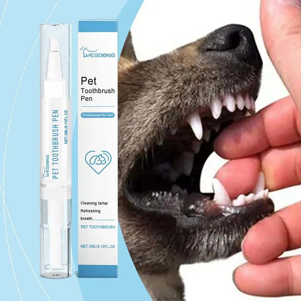 Pet Dental Pen Dog Toothbrush Pen Fresh Breath Tooth Whitening Tartar Remover Cat Oral Care Beauty Teeth Cleaning Tools