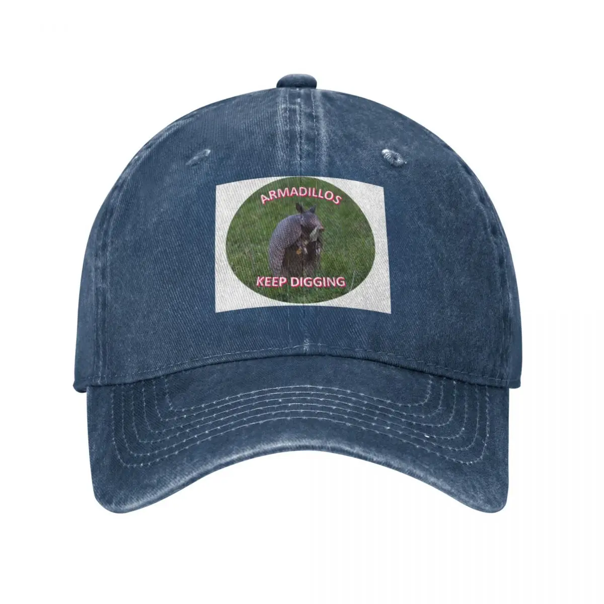 

Armadillos Keep Digging Baseball Cap Thermal Visor Fashion Beach Military Tactical Cap Hat Ladies Men'S