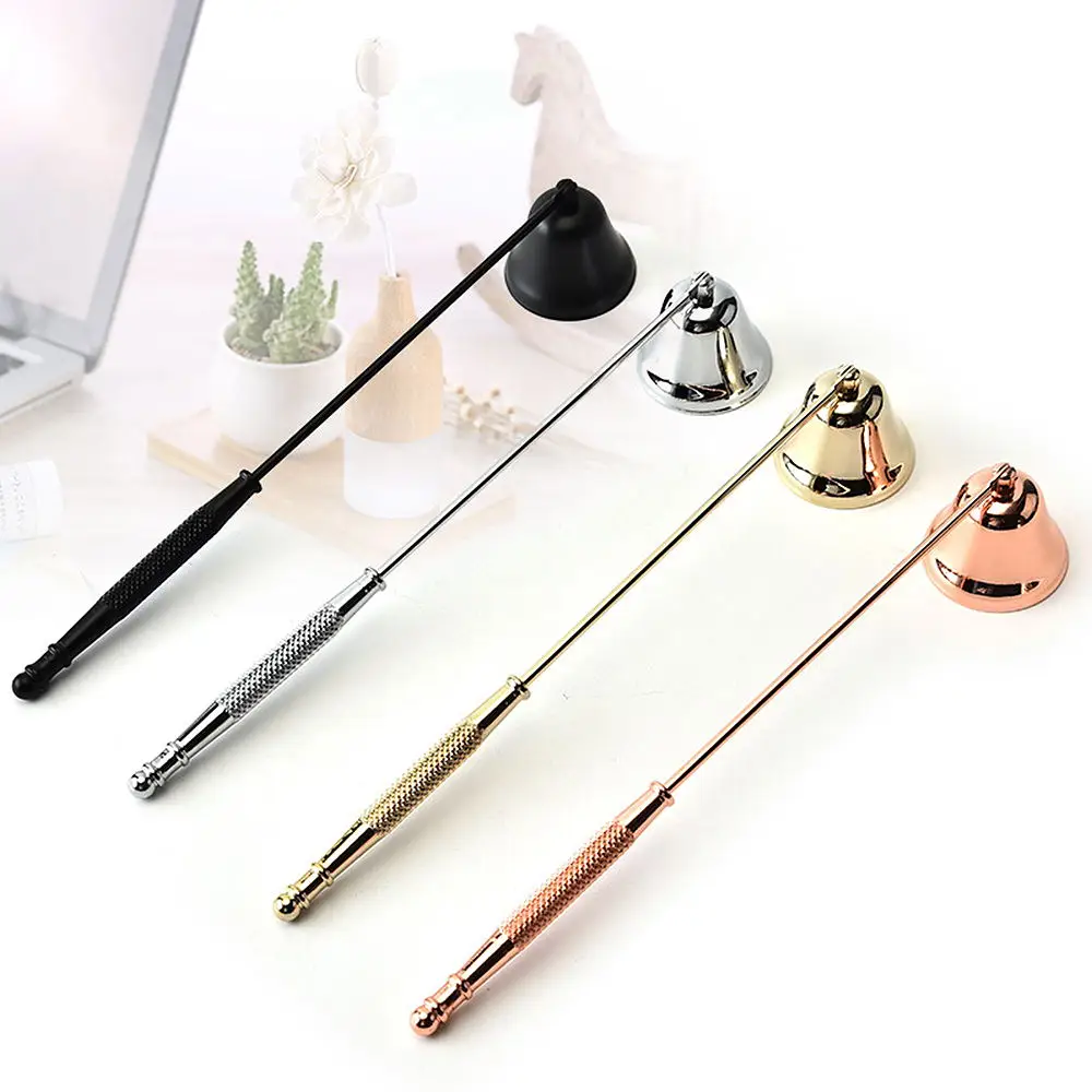 Bell-shaped Candle Extinguisher Alloy Candle Wick Cover Anti-smoke And Smell Candle Making Kit Accessories Home DIY Xmas Gifts