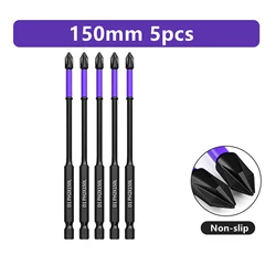 Premium Anti-Slip Shock-Proof Screwdriver Bits with Strong Magnetic Grip (D)