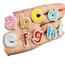 

2022 1Pcs Cute Colorful English Alphabet Letter A-Z Applique Iron On Letters Patch Clothing Badge Paste For Clothes Bag Shoes