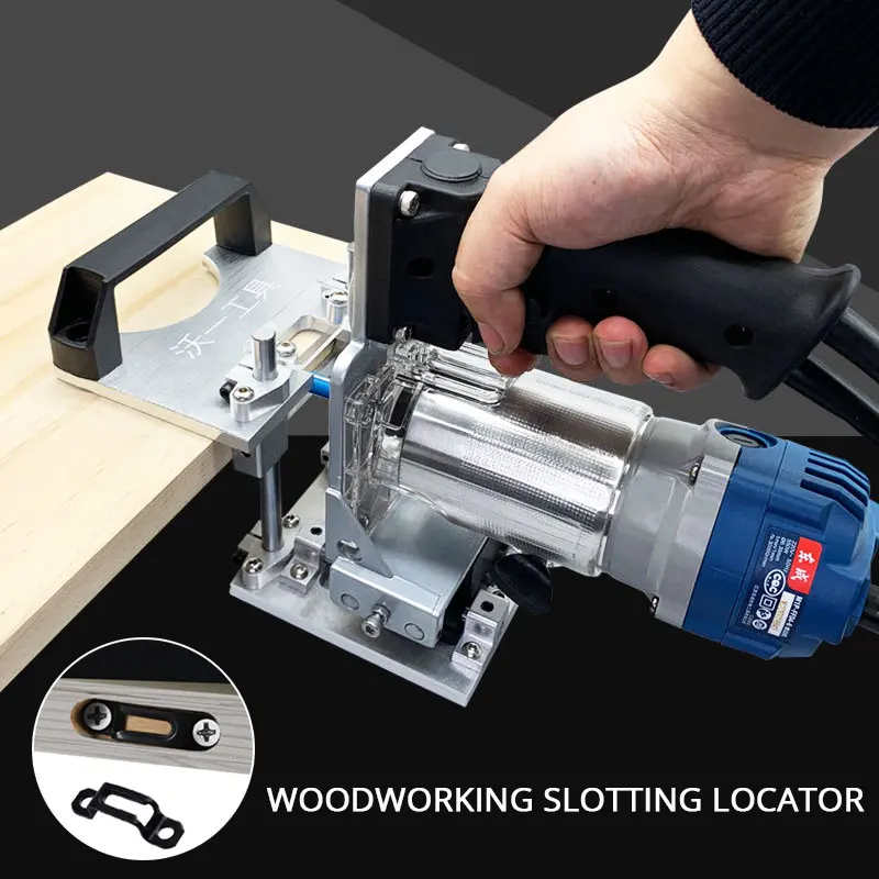 

K50 Slotting Locator Compact Router Trimming Machine 2 in 1 Invisible Fastener Punch Bracket for Wardrobe Woodworking Tools