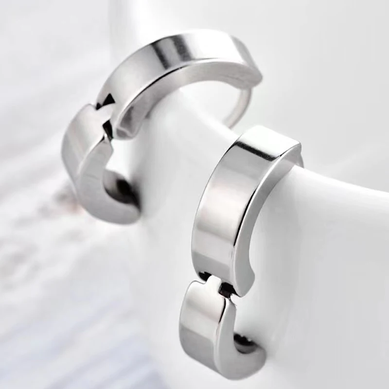 Orecchini Magnetici Punk In Acciaio Inossidabile Per Uomo - Foto 7