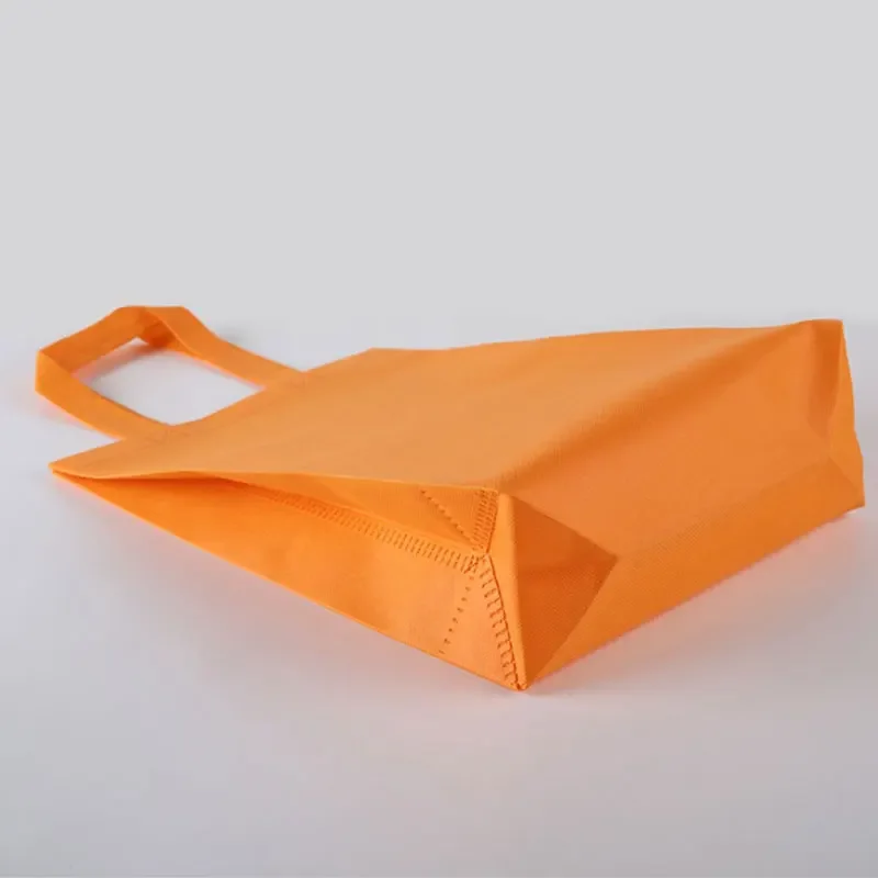 50pcs Non-woven Fabric Handbag Colour Blank Strong Portable Transverse Vertical Version Clothing Shopping Bags Gift Packing Bag 3
