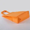 50pcs Non-woven Fabric Handbag Colour Blank Strong Portable Transverse Vertical Version Clothing Shopping Bags Gift Packing Bag 3