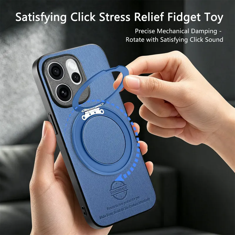 Premium Magnetic Ring Stand Luxury Case Cover
