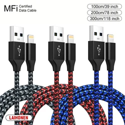 Nylon Braided Fast Charging USB Cable - Available in 1m, 2m, 3m Lengths - 1m (3PCS Color mixing)